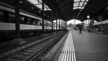 B&W Train Station